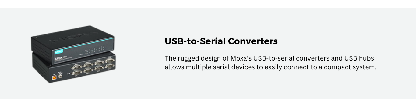 Moxa USB to Serial Converters